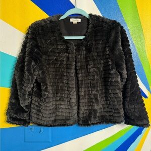 ❤️🎁Calvin Klein Women's Black Teddy over Jacket ❤️